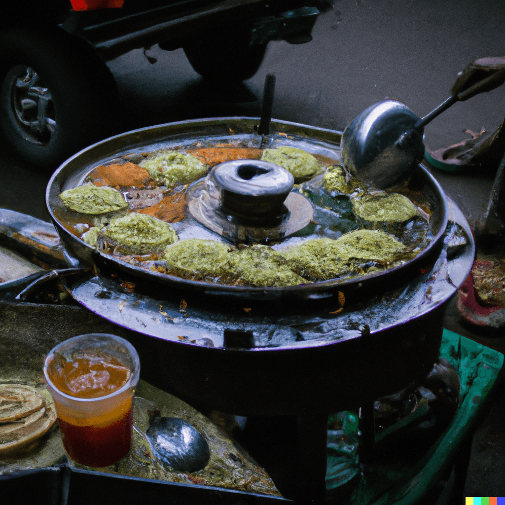 A representation of street food